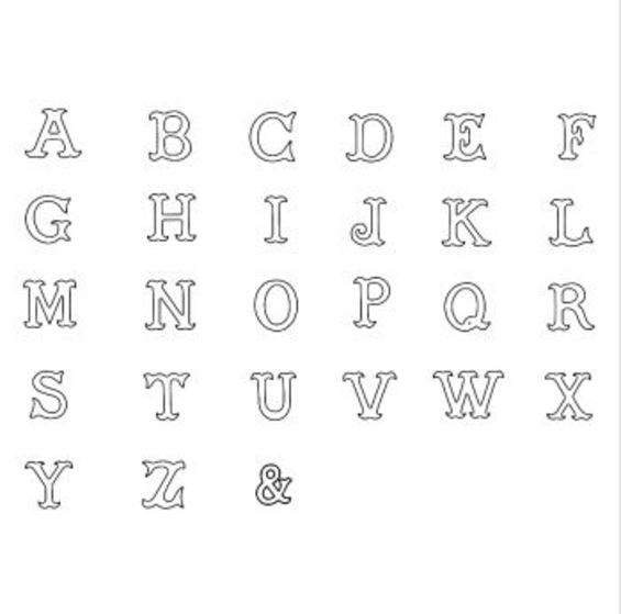 Extra Large Letters - F | Sugar & Ice