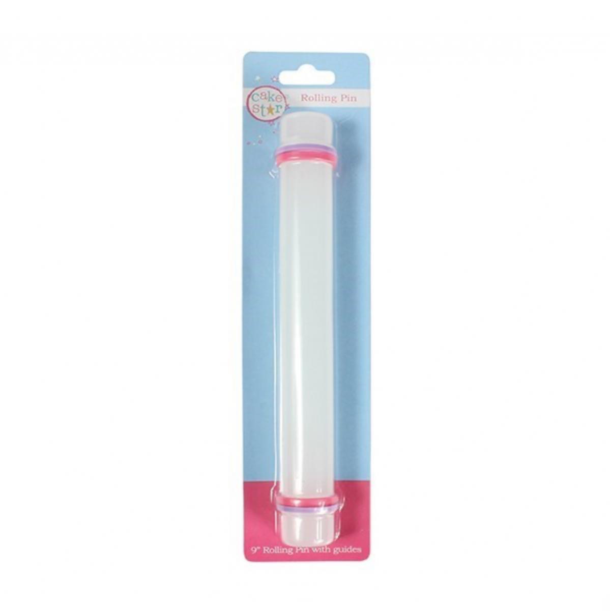 Cake Star Rolling Pins with Guides 8.8 inch Medium Sugar & Ice
