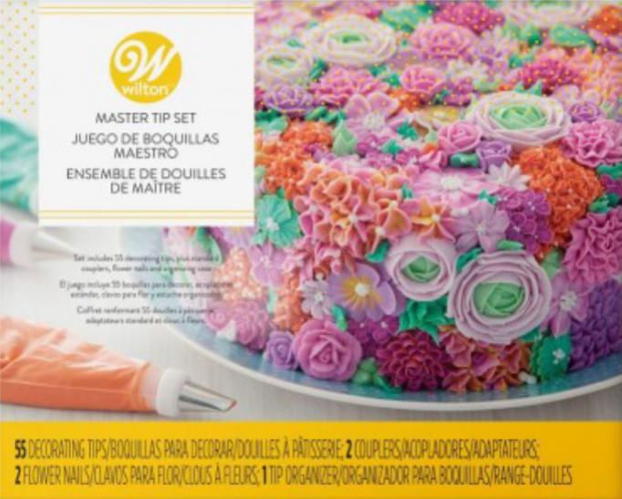 Wilton Master 55 Piece Piping Tip Set Sugar & Ice